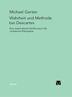 cover image of Wahrheit und Methode bei Descartes